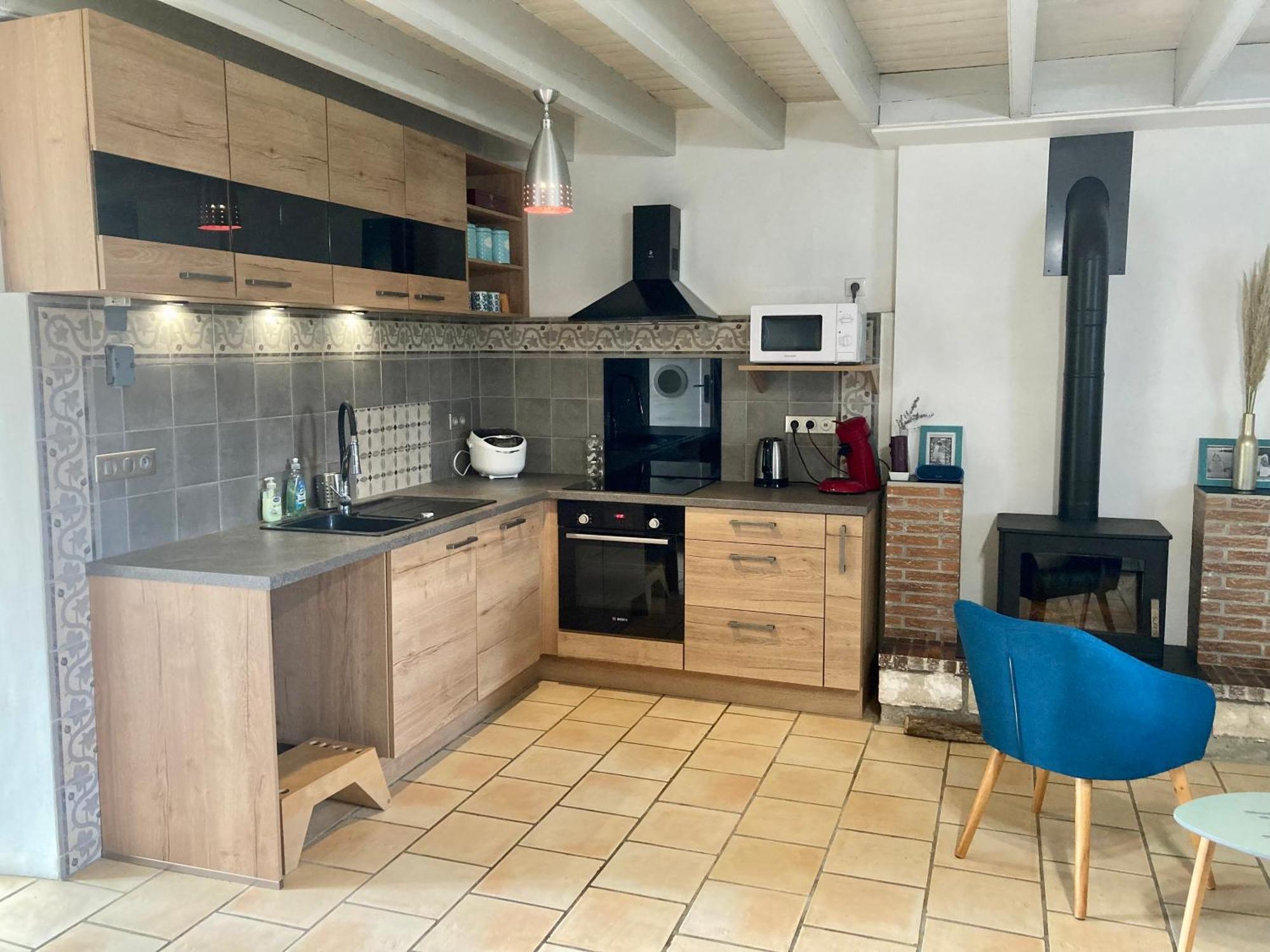 Maison en pierre avec jardin à 15 min des plages Saint-Benoist-sur-Mer Esterno foto